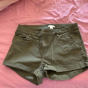 Green shorts